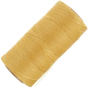 Linhasita waxed thread spool for micro macramé 0.35 mm - Mustard (1466) x448m|raw }}