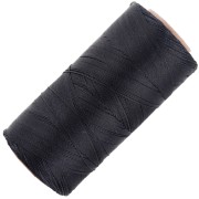 Linhasita waxed thread spool for micro macramé 0.35 mm - Blue Black (73) x448m