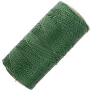 Linhasita waxed thread spool for micro macramé 0.35 mm - Dark Green (87) x448m