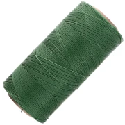 Linhasita waxed thread spool for micro macramé 0.35 mm - Dark Green (87) x448m