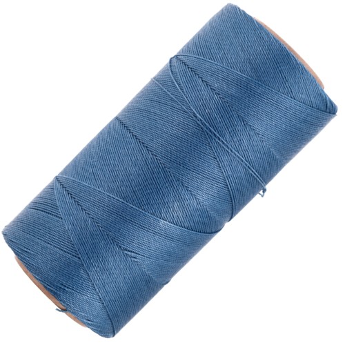 Linhasita waxed thread spool for micro macramé 0.35 mm - Denim Blue (119) x448m