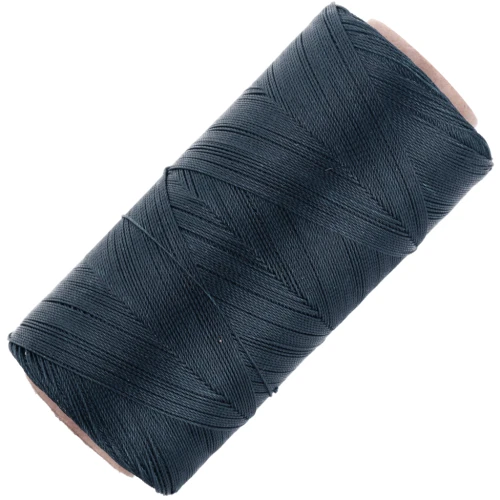 Linhasita waxed thread spool for micro macramé 0.35 mm - Storm Blue (202) x448m