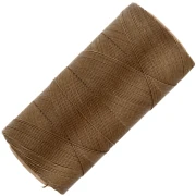 Linhasita waxed thread spool for micro macramé 0.35 mm - Old Bronze (204) x448m