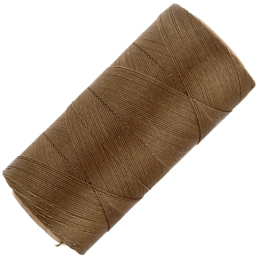 Linhasita waxed thread spool for micro macramé 0.35 mm - Old Bronze (204) x448m