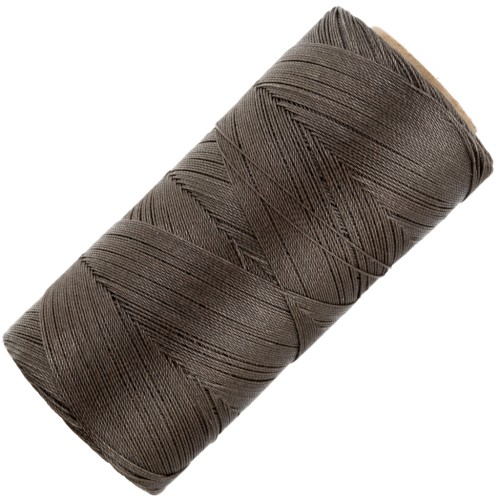 Linhasita waxed thread spool for micro macramé 0.35 mm - Chestnut (207) x448m