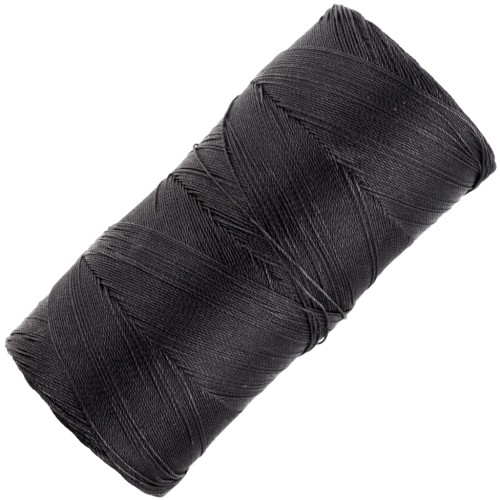Linhasita waxed thread spool for micro macramé 0.35 mm - Dark brown (210) x448m