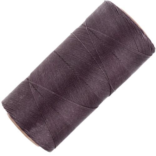 Linhasita waxed thread spool for micro macramé 0.35 mm - Smoky Purple (211) x448m