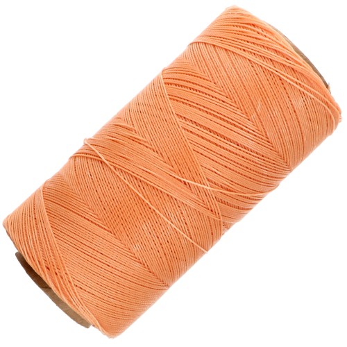 Linhasita waxed thread spool for micro macramé 0.35 mm - Light orange (216) x448m