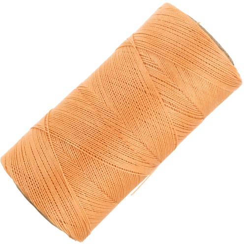 Linhasita waxed thread spool for micro macramé 0.35 mm - Melon (217) x448m