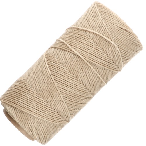 Linhasita waxed thread spool for micro macramé 1 mm - Blond (483) x168m
