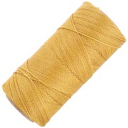 Linhasita waxed thread spool for micro macramé 1 mm - Mustard (1466) x168m|raw }}