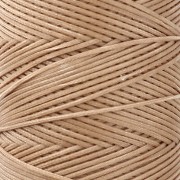 Linhasita Waxed Flat Yarn Spool for Macramé, 1.4 mm - Cinnamon (PALHA), 130 m