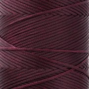 Linhasita Waxed Flat Yarn Spool for Macramé, 1.4 mm - Cherry Black (630) x 130 m