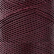 Linhasita Waxed Flat Yarn Spool for Macramé, 1.4 mm - Currant (632) x 130 m