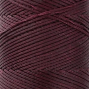 Linhasita Waxed Flat Yarn Spool for Macramé, 1.4 mm - Currant (632) x 130 m