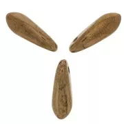 Dagues en verre 3x11 mm Gold Bronze x50