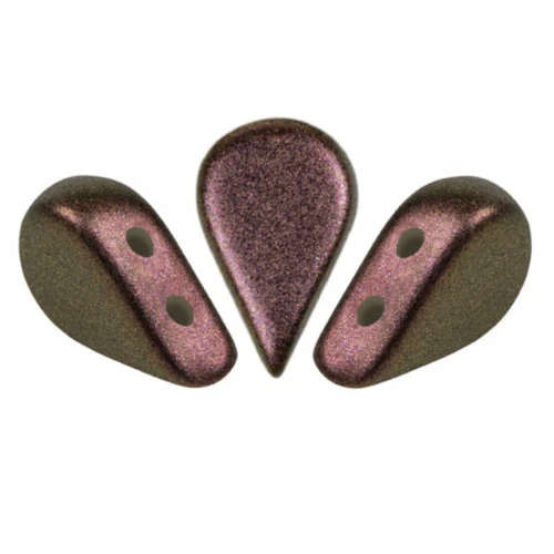 5x8mm Glass beads Amos® by Puca® - Polynesian copper x10g