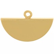 Half-moon pliers tip 18x11 mm - Gold x1|raw }}