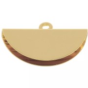 Half-moon pliers tip 18x11 mm - Gold x1