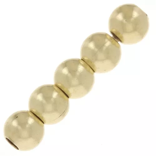 2.5mm Round beads - Gold Tone x100