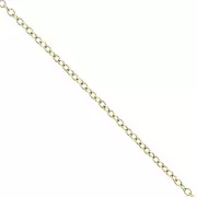 316L stainless steel Trace 1 mm mesh chain - Gold x50cm