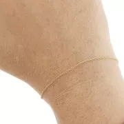 316L stainless steel Trace 1 mm mesh chain - Gold x50cm