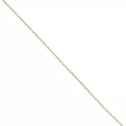 Stainless steel 316L Trace 1.1 mm mesh chain - Gold x50cm