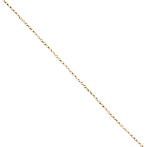 Stainless steel 316L Trace 1.1 mm mesh chain - Gold x50cm