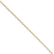 Stainless steel 316L Trace 1.1 mm mesh chain - Gold x50cm