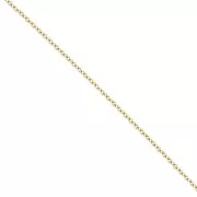 Stainless steel 316L Trace chain 1.1 mm - Gold x50cm