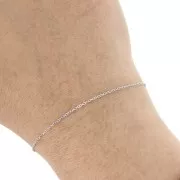 316L stainless steel Trace mesh chain, filed 1 mm x1m