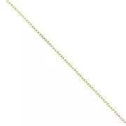 Stainless steel 316L Trace chain 1 mm - Gold x50cm