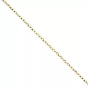 Stainless steel 316 Trace mesh chain 1.4 mm - Gold x50cm