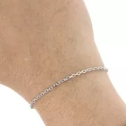 316L stainless steel Trace mesh chain, filed 2 mm x1m