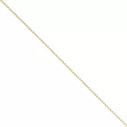 Forçat fileted bevel chain 2 mm - Stainless steel 316L Gold x50cm