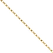 Forçat fileted bevel chain 2 mm - Stainless steel 316L Gold x50cm