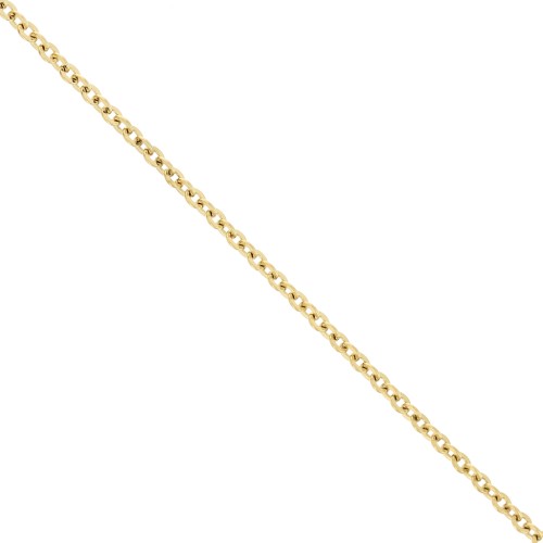 Stainless steel 316L Trace mesh chain 3.3 mm - Gold x50cm