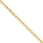 Stainless steel 316L Trace mesh chain 3.3 mm - Gold x50cm