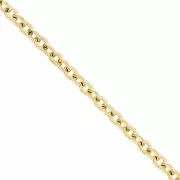 Stainless steel 316L Trace mesh chain 3.3 mm - Gold x50cm