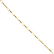 Stainless steel 316L Trace chain 2.6 mm - Gold x50cm|raw }}