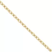 Stainless steel 316L Trace chain 2.6 mm - Gold x50cm