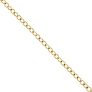 316L stainless steel Trace 5 mm mesh chain - Gold x50cm