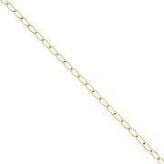 3.3mm Stainless steel 316L Horse chain - Gold x50cm|raw }}