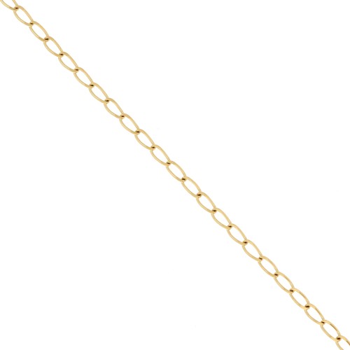 3.3mm Stainless steel 316L Horse chain - Gold x50cm