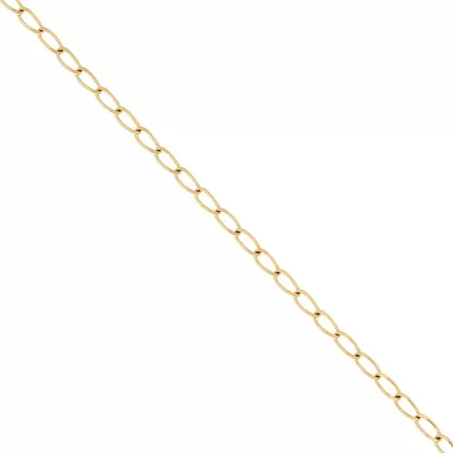 3.3mm Stainless steel 316L Horse chain - Gold x50cm