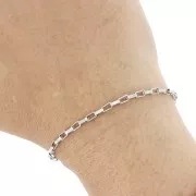 2.7mm 304 stainless steel Rectangle mesh chain x1m