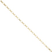 2.7mm 304 stainless steel Rectangle mesh chain - gold x50cm|raw }}