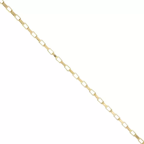 2.7mm 304 stainless steel Rectangle mesh chain - gold x50cm