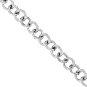4.9mm 316L stainless steel Trace round mesh chain x1m