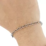 4.9mm 316L stainless steel Trace round mesh chain x1m